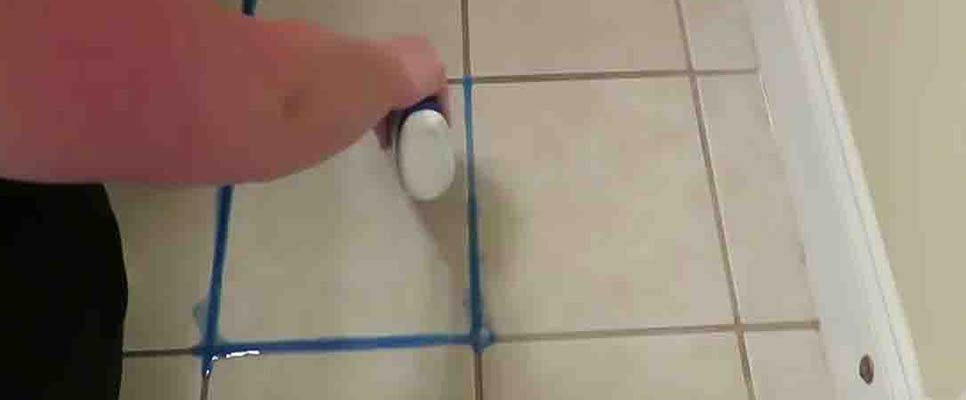 Easiest way to clean deals grout without scrubbing